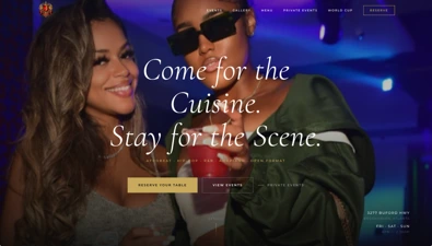 Josephine Lounge website hero